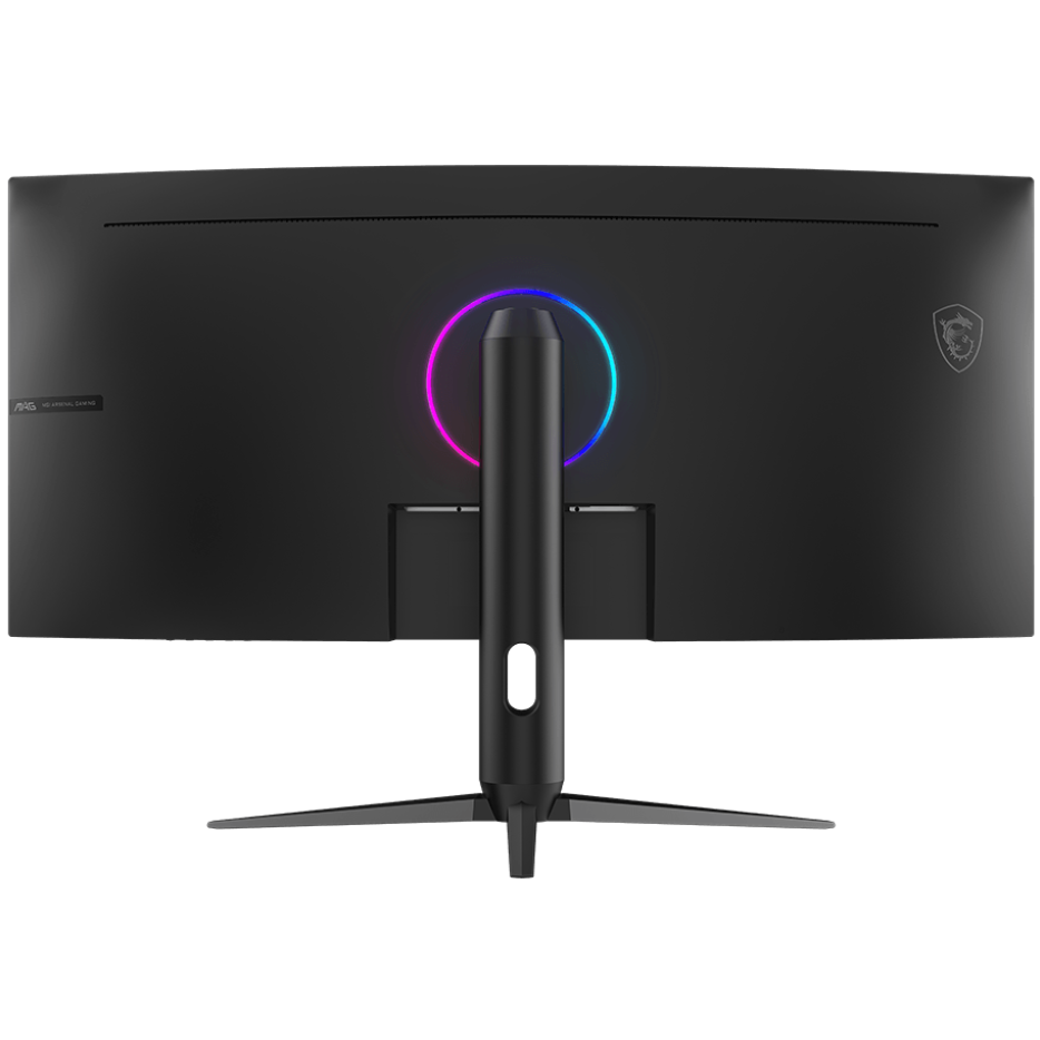 A large main feature product image of EX-DEMO MSI MAG 342CQRF E20 - 34" Curved 1440p 200Hz 0.5ms Rapid VA Gaming Monitor