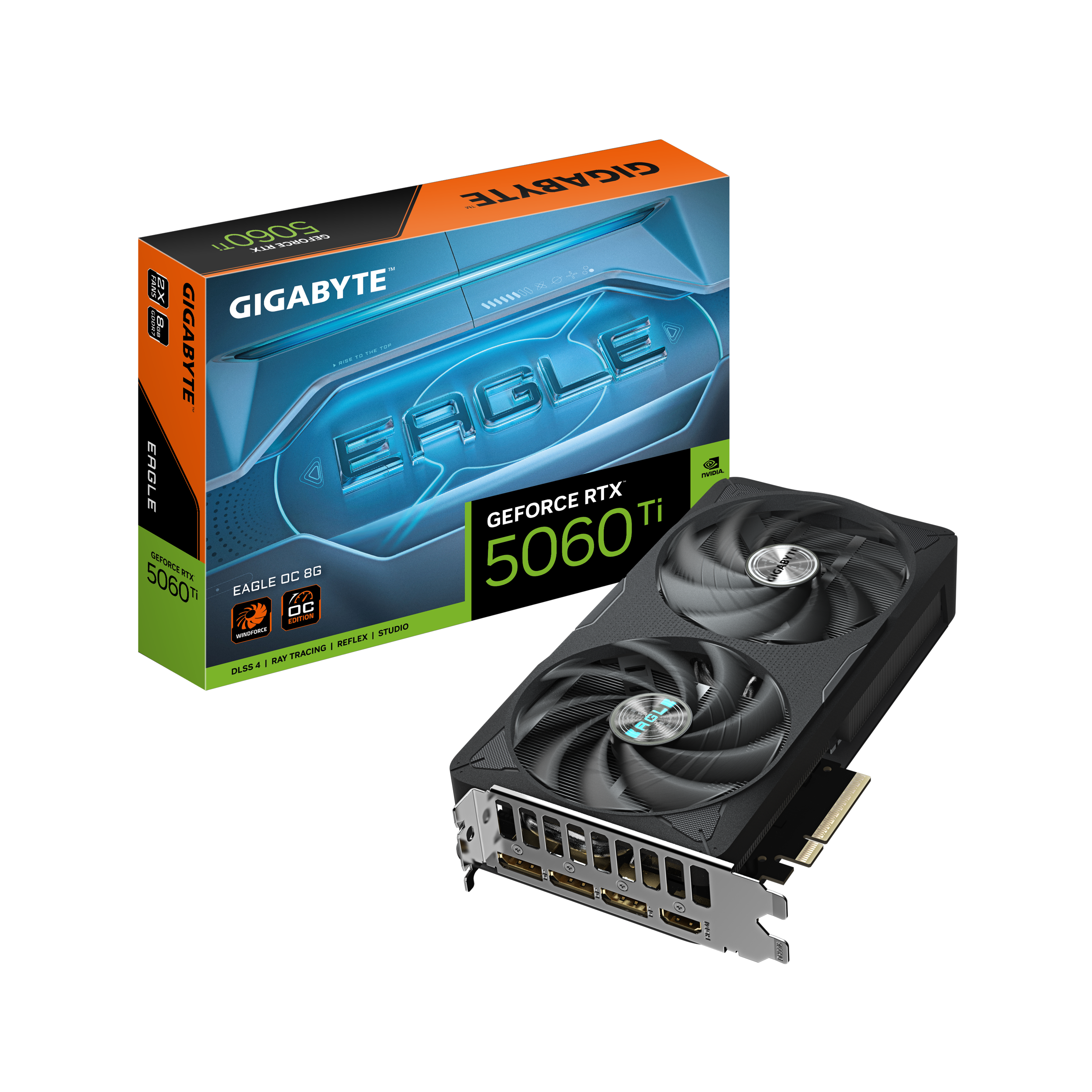 A large main feature product image of EX-DEMO Gigabyte GeForce RTX 5060 Ti Eagle OC 8GB GDDR7