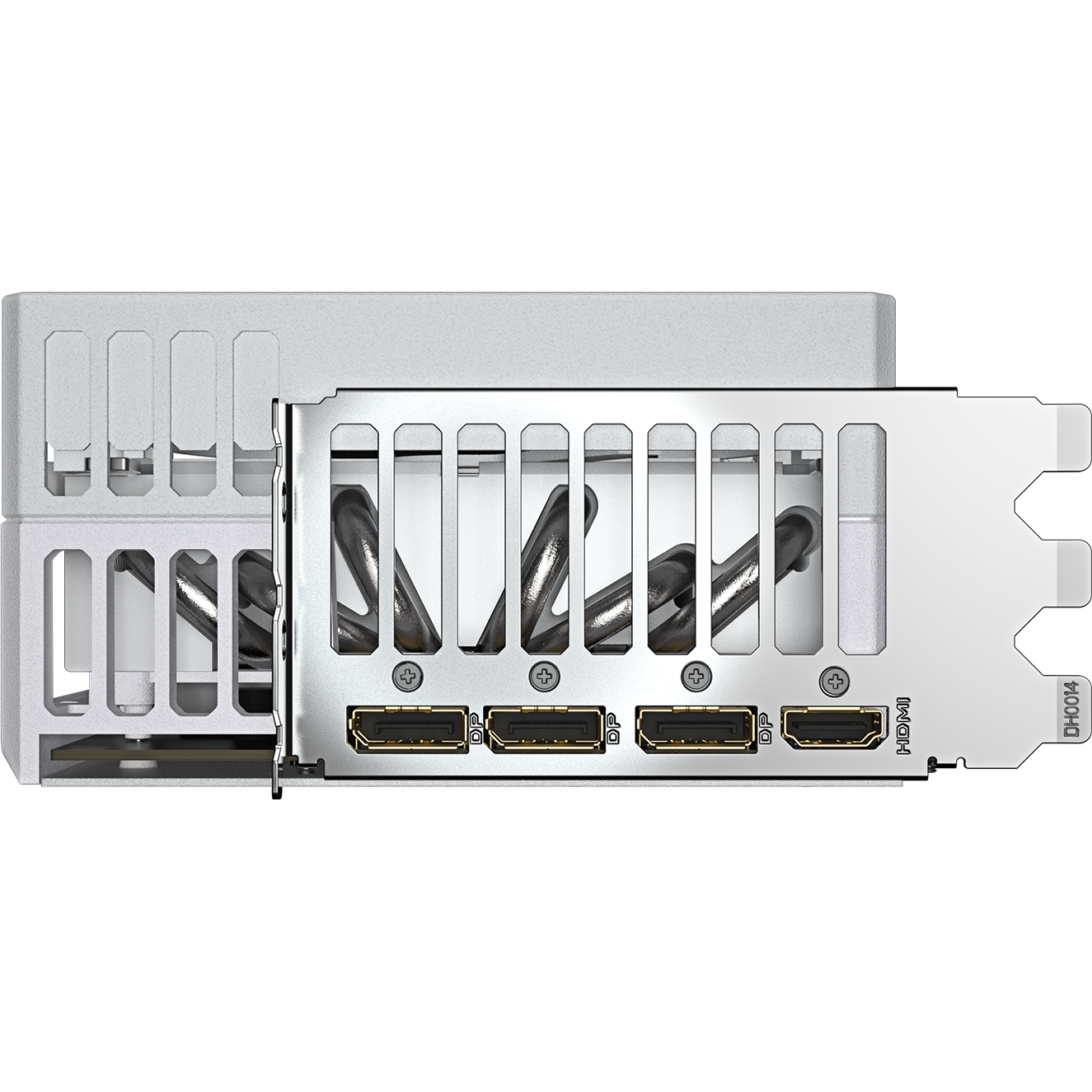 A large main feature product image of Gigabyte AORUS GeForce RTX 5090 STEALTH ICE 32GB GDDR7