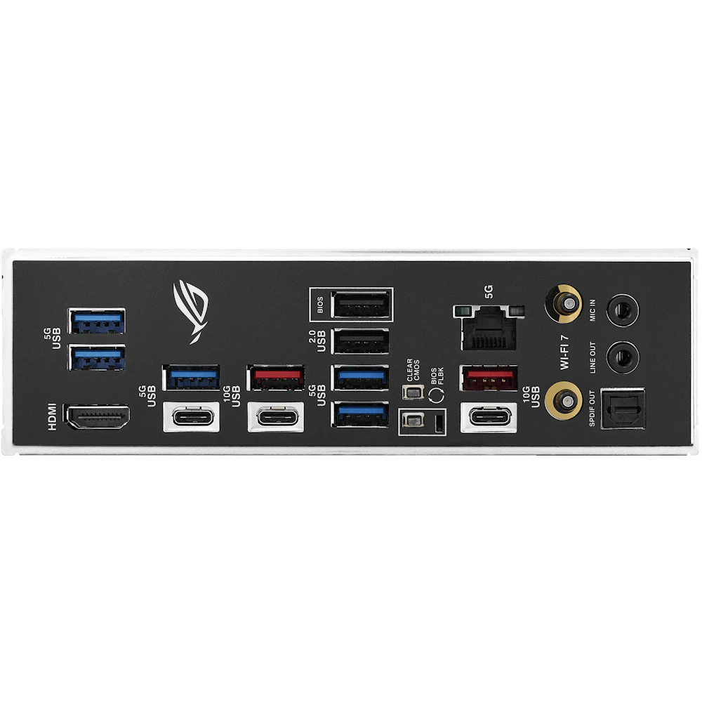 A large main feature product image of ASUS ROG Strix B850-F Gaming WiFi7 NEO AM5 ATX Desktop Motherboard