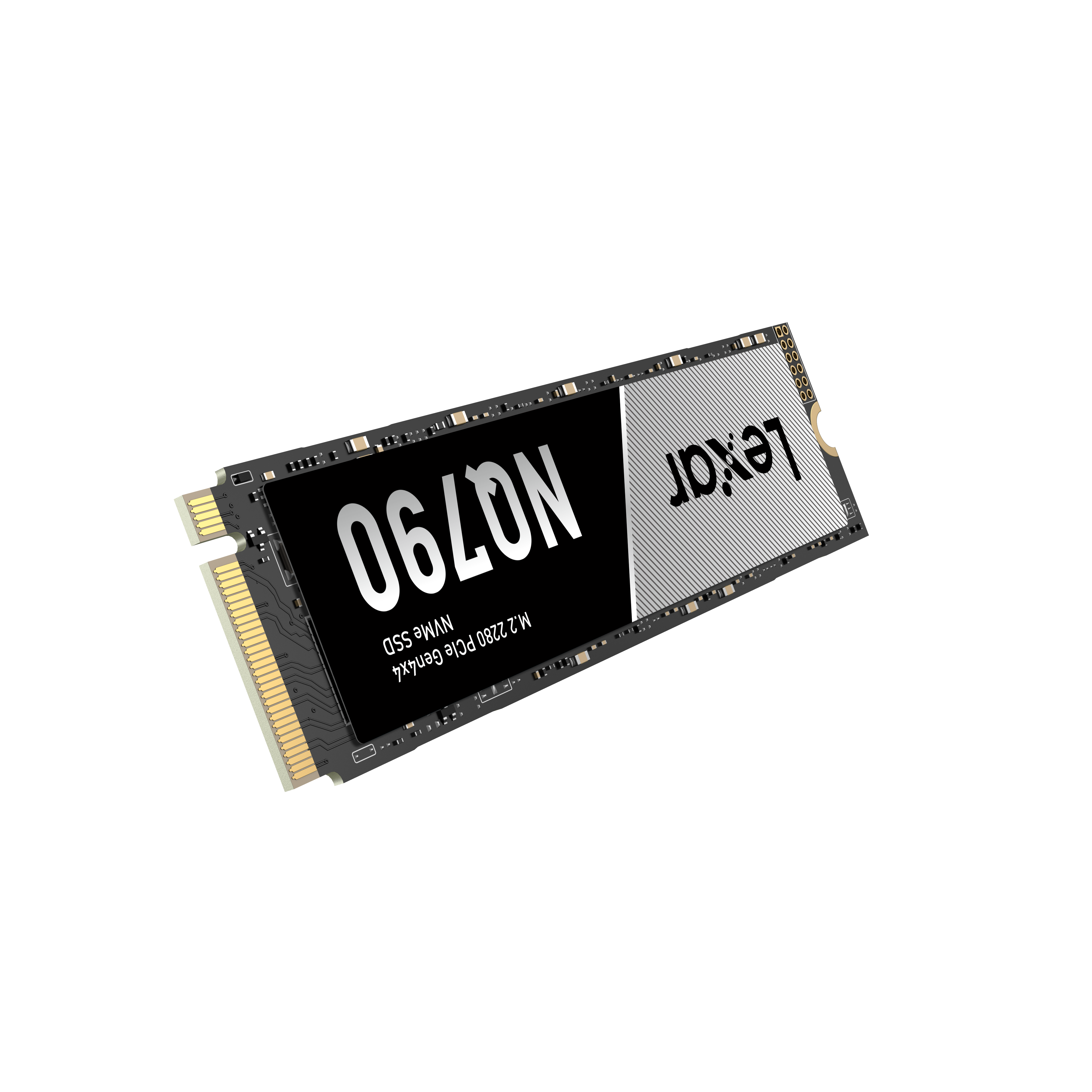 A large main feature product image of Lexar NQ790 PCIe Gen4 NVMe M.2 SSD - 512GB