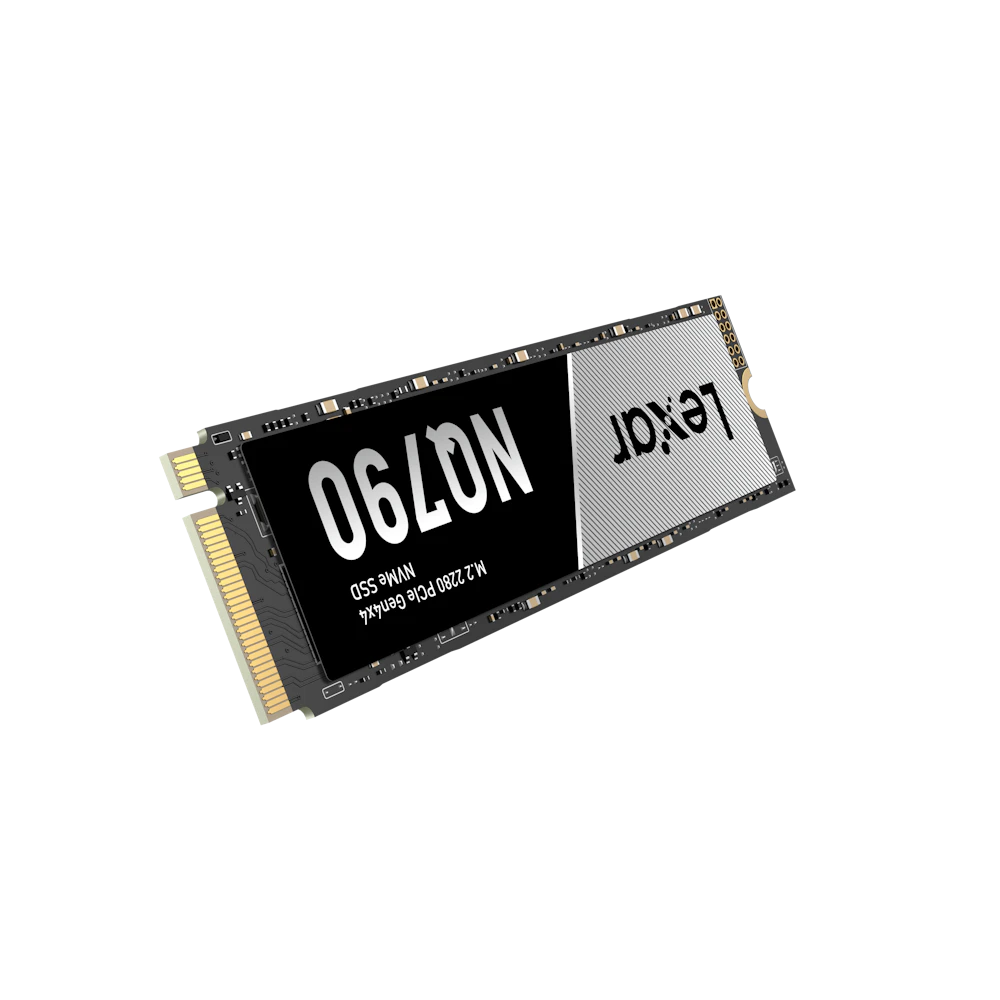 A large main feature product image of Lexar NQ790 PCIe Gen4 NVMe M.2 SSD - 512GB