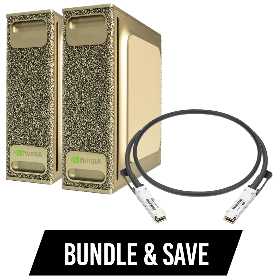 A large main feature product image of NVIDIA DGX Spark Founders Edition Bundle