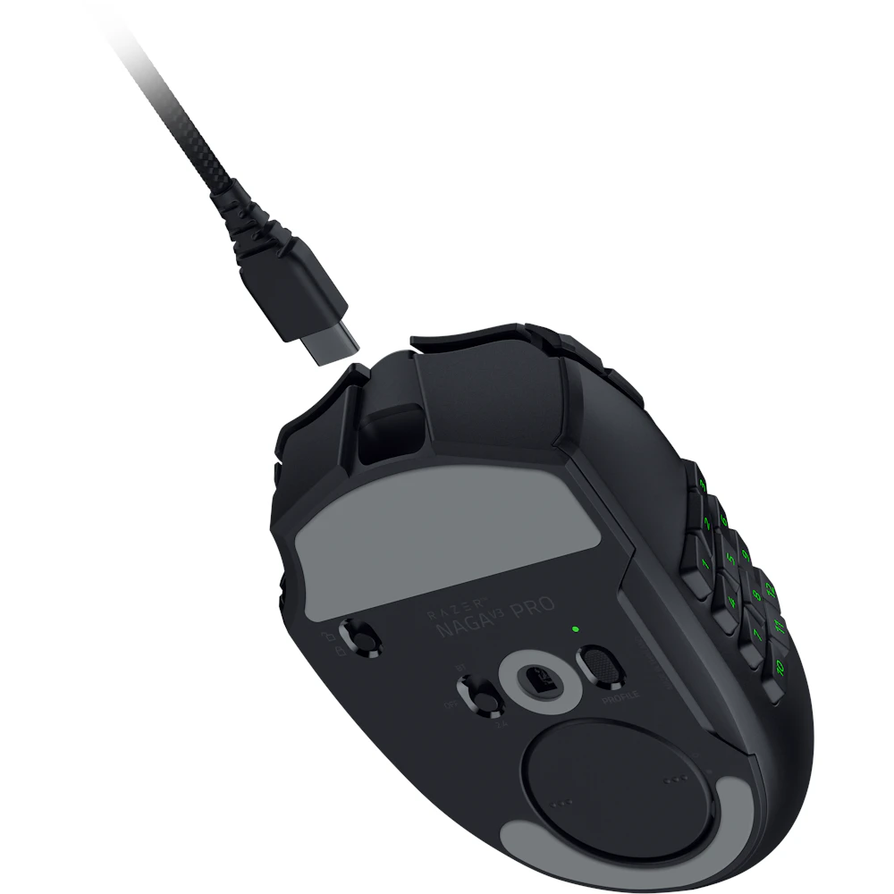A large main feature product image of Razer Naga V3 Pro - Wireless MMO Gaming Mouse