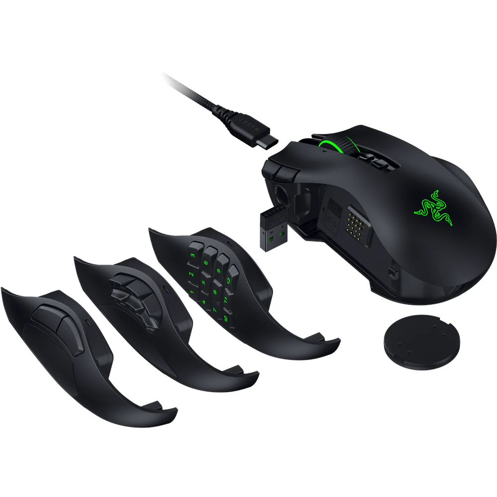 A large main feature product image of Razer Naga V3 Pro - Wireless MMO Gaming Mouse