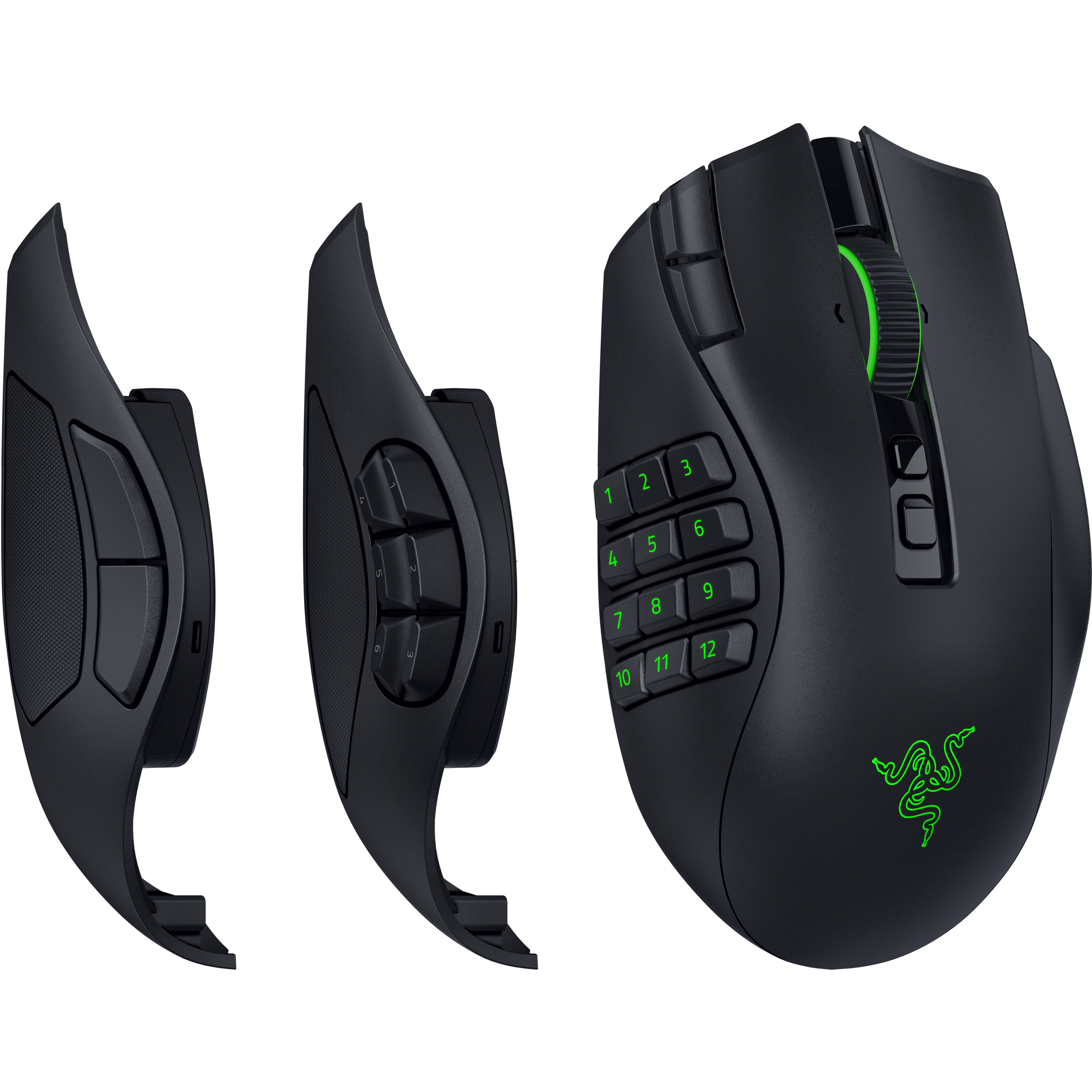 A large main feature product image of Razer Naga V3 Pro - Wireless MMO Gaming Mouse