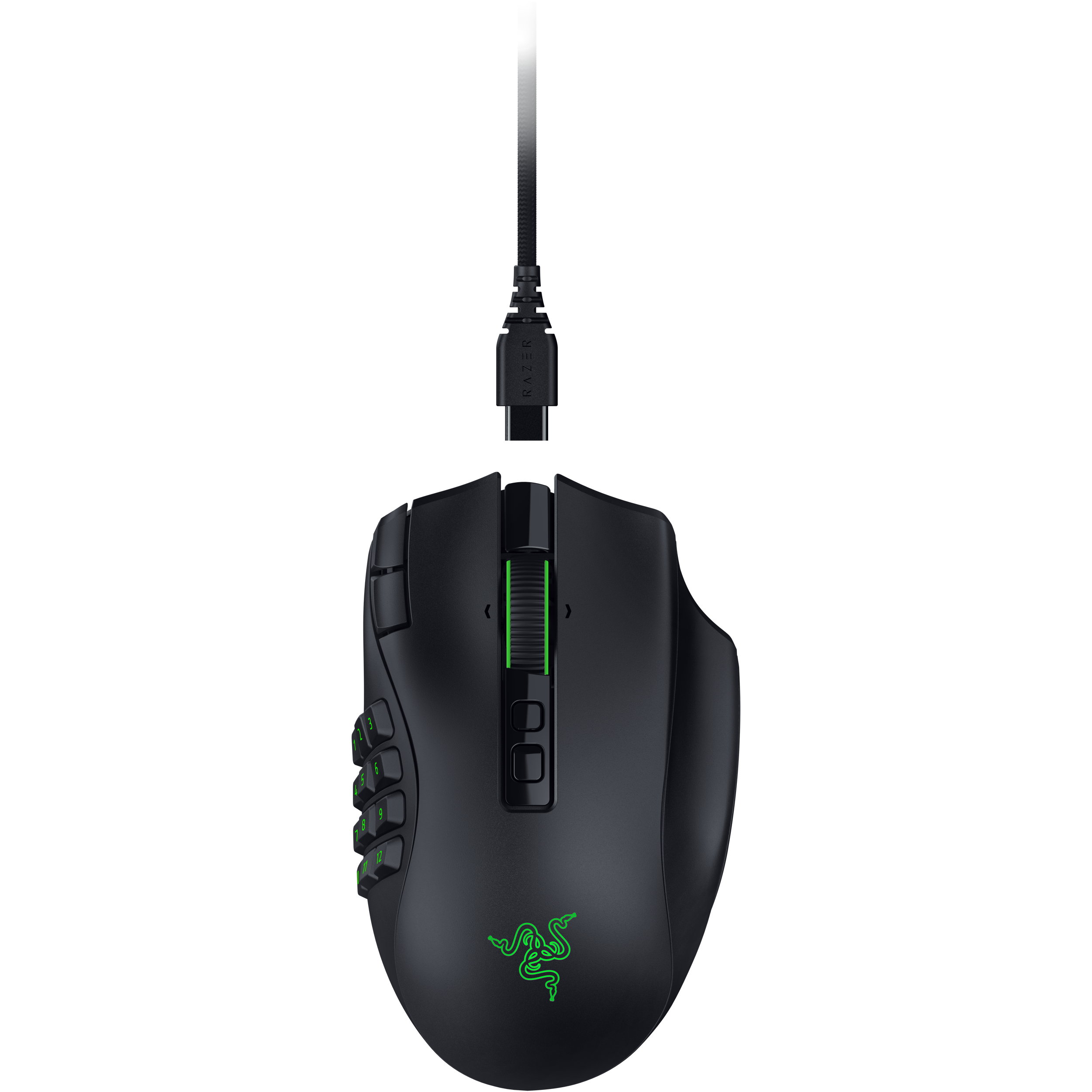 A large main feature product image of Razer Naga V3 Pro - Wireless MMO Gaming Mouse