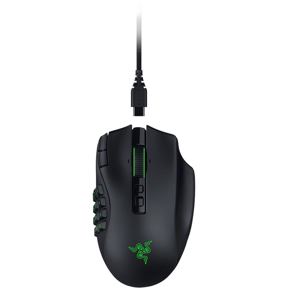 A large main feature product image of Razer Naga V3 Pro - Wireless MMO Gaming Mouse