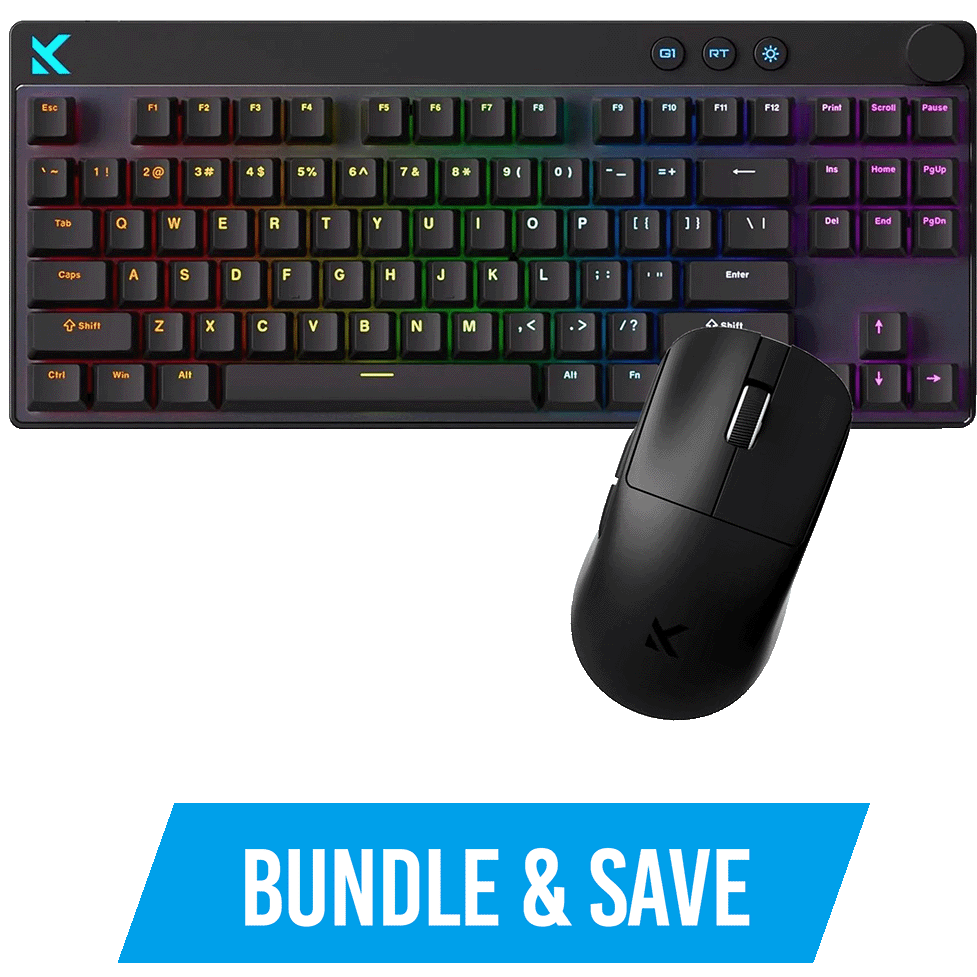A large main feature product image of MCHOSE Keyboard + Mouse Bundle (Black) 