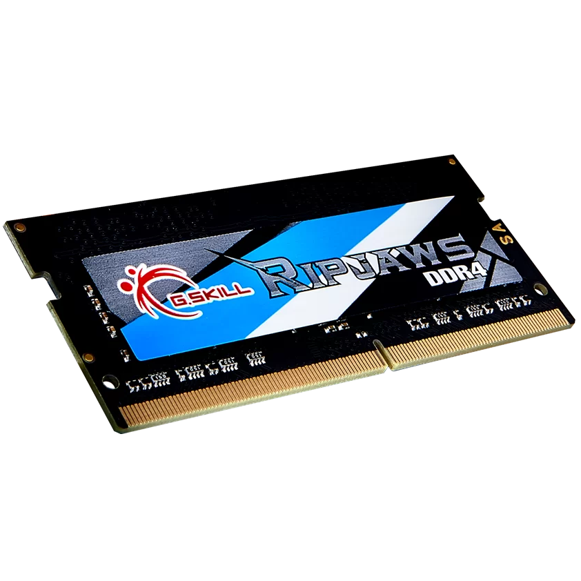 A large main feature product image of G.Skill Ripjaws 8GB Single (1x8GB) DDR4-3200 C22  SO-DIMM