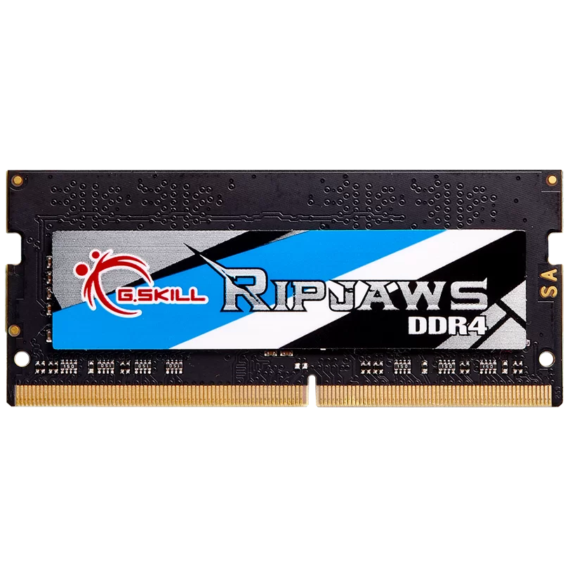 A large main feature product image of G.Skill Ripjaws 8GB Single (1x8GB) DDR4-3200 C22  SO-DIMM
