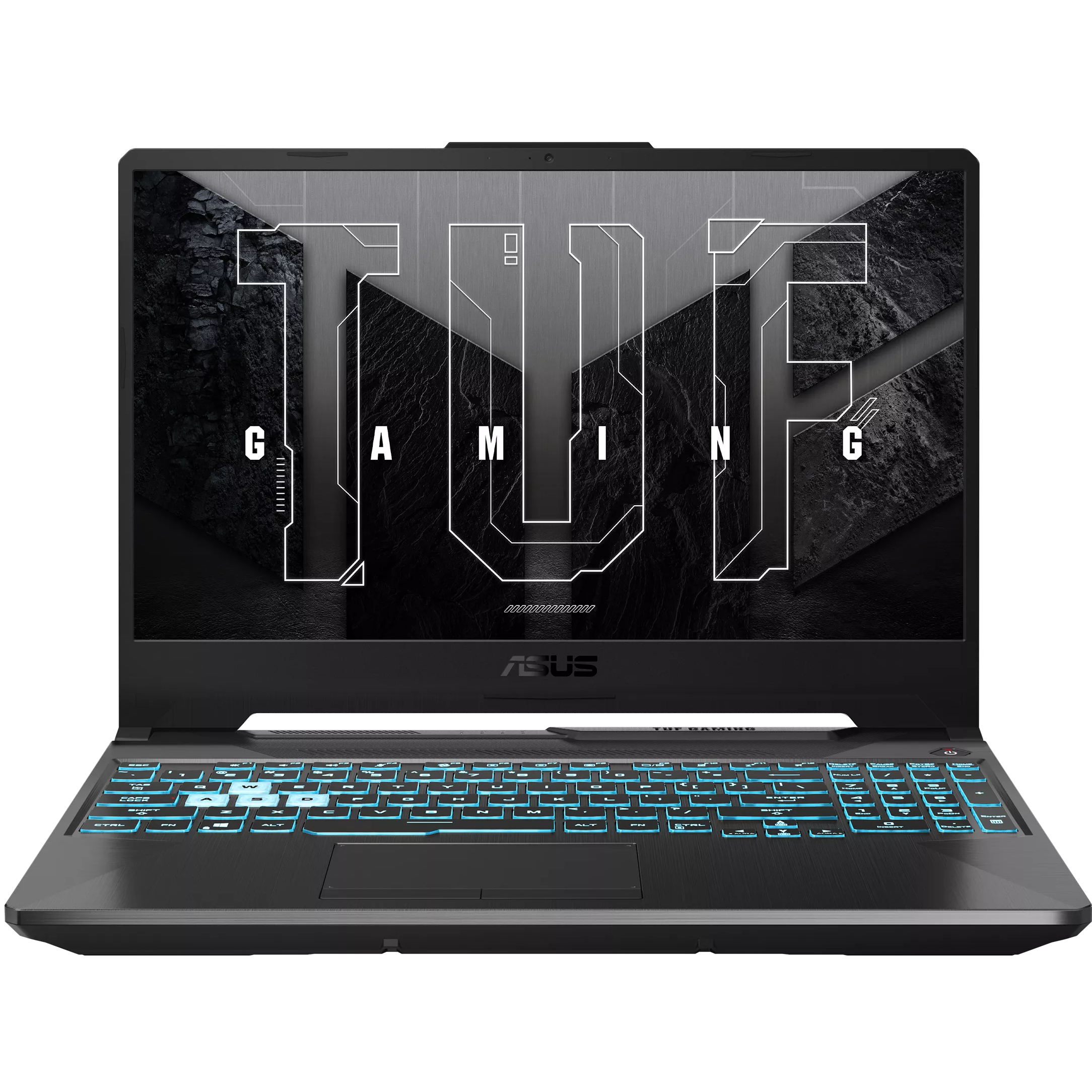 A large main feature product image of #PCR ASUS TUF Gaming A15 (FA506) - 15.6" 144Hz, Ryzen 7 8845HS, RTX 3050, 16GB/512GB - Win 11 Notebook