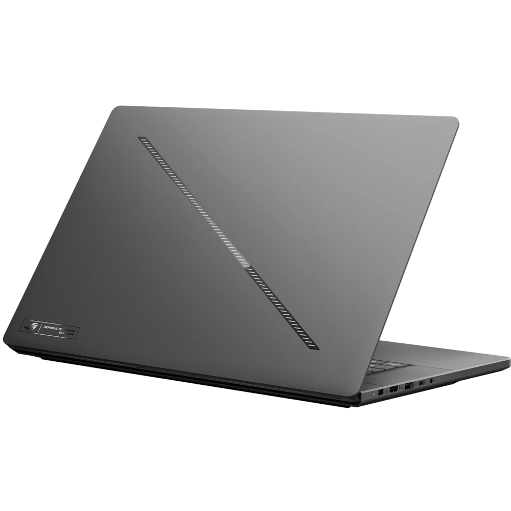 A large main feature product image of ASUS ROG Zephyrus G16 (GU606) - 16" 2.5K OLED 240Hz, Ultra 9 386H, RTX 5090, 64GB/2TB - Win 11 Gaming Notebook