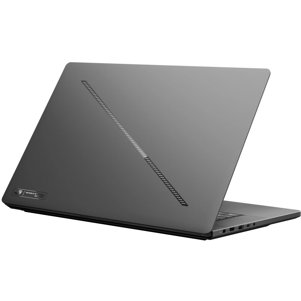A large main feature product image of ASUS ROG Zephyrus G16 (GU606) - 16" 2.5K OLED 240Hz, Ultra 9 386H, RTX 5090, 64GB/2TB - Win 11 Gaming Notebook