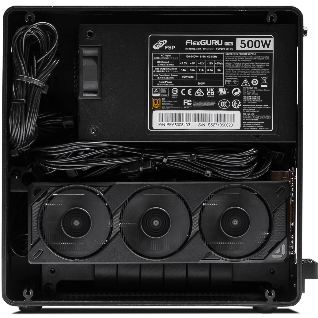 A large main feature product image of PLE Sentry RTX 5060 Prebuilt Ready To Go Gaming PC