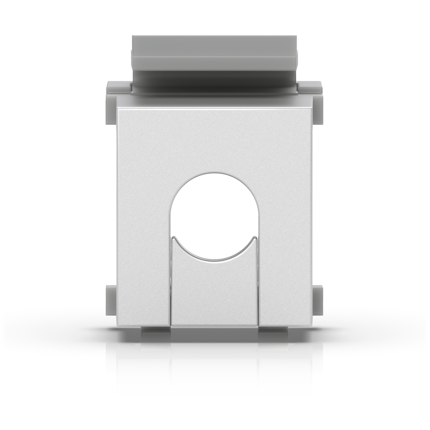 A large main feature product image of Ubiquiti UniFi Keystone Blank Insert Pass-Through 12-Pack