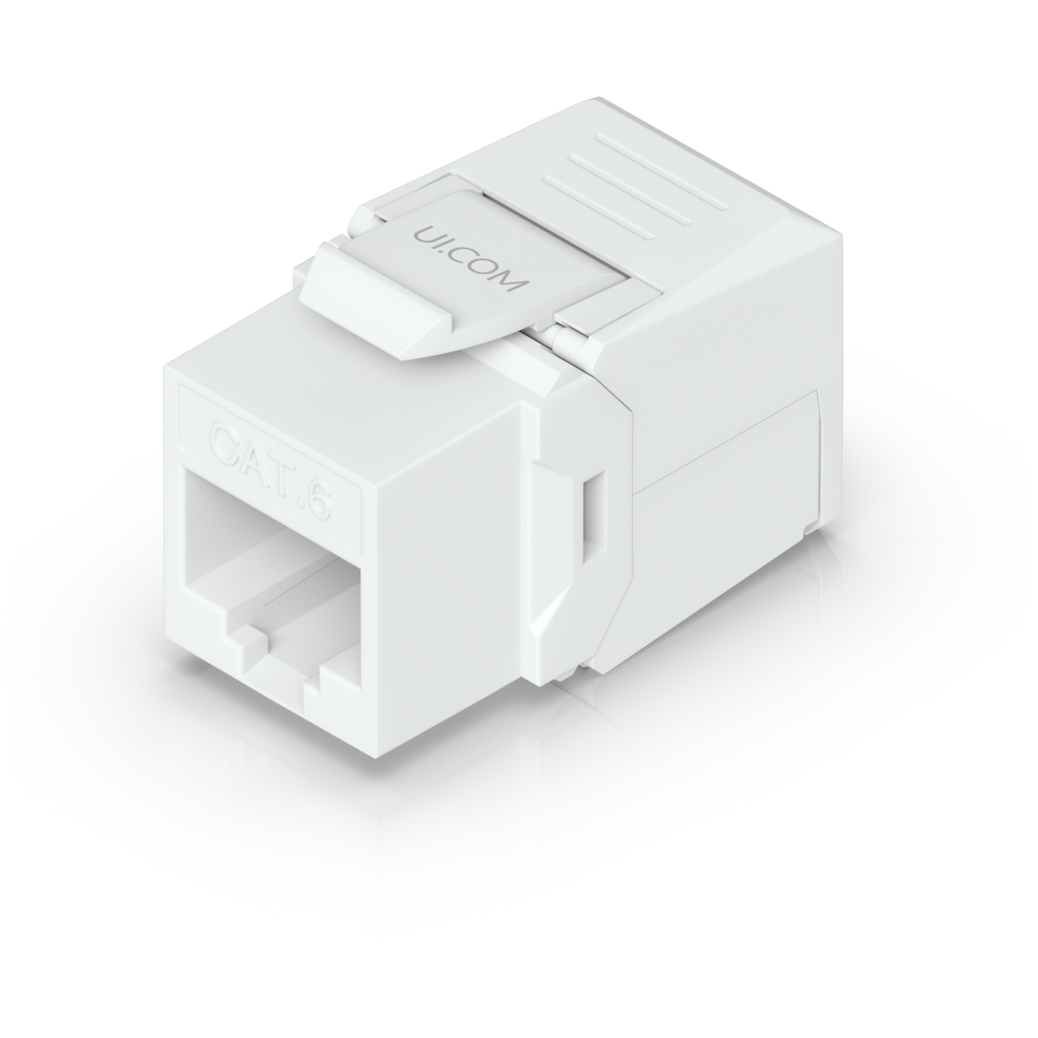 A large main feature product image of Ubiquiti UniFi Keystone Jack Cat6 12-Pack
