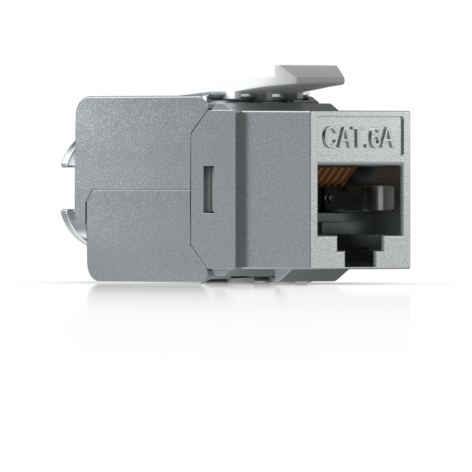 A large main feature product image of Ubiquiti UniFi Keystone Jack Cat6A 12-Pack