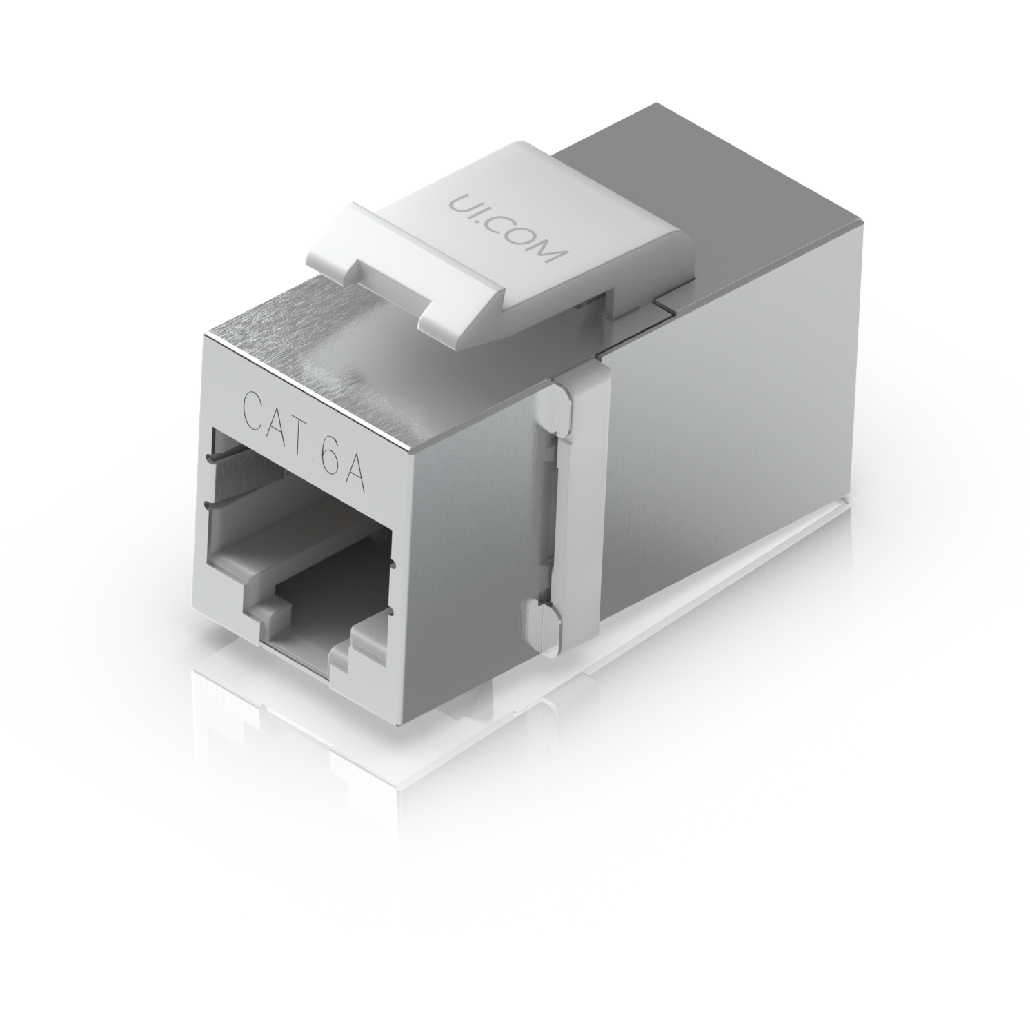 A large main feature product image of Ubiquiti UniFi Keystone Coupler Cat6A 12-Pack