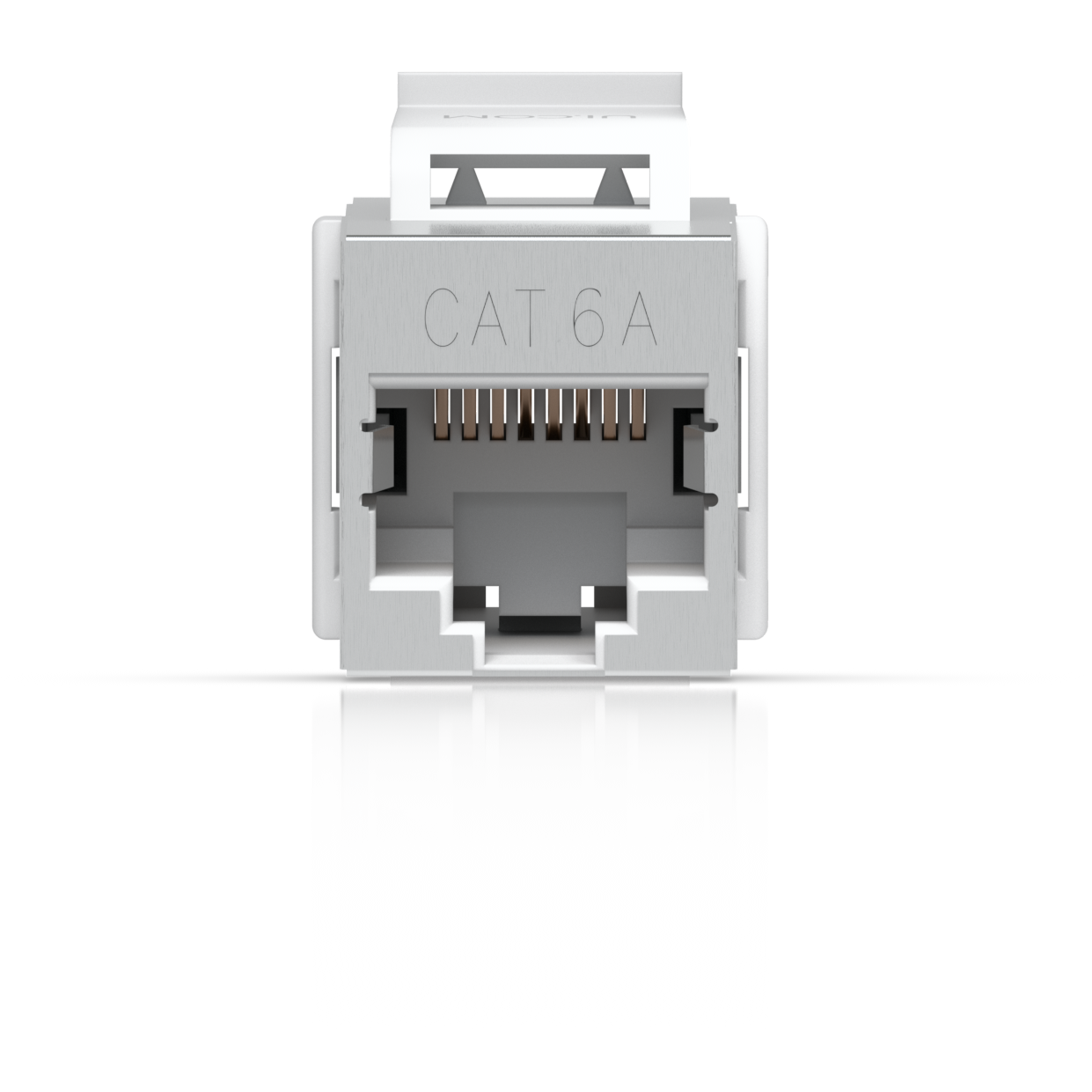 A large main feature product image of Ubiquiti UniFi Keystone Coupler Cat6A 12-Pack