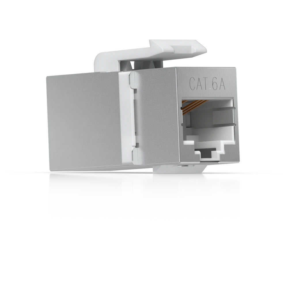 A large main feature product image of Ubiquiti UniFi Keystone Coupler Cat6A 12-Pack