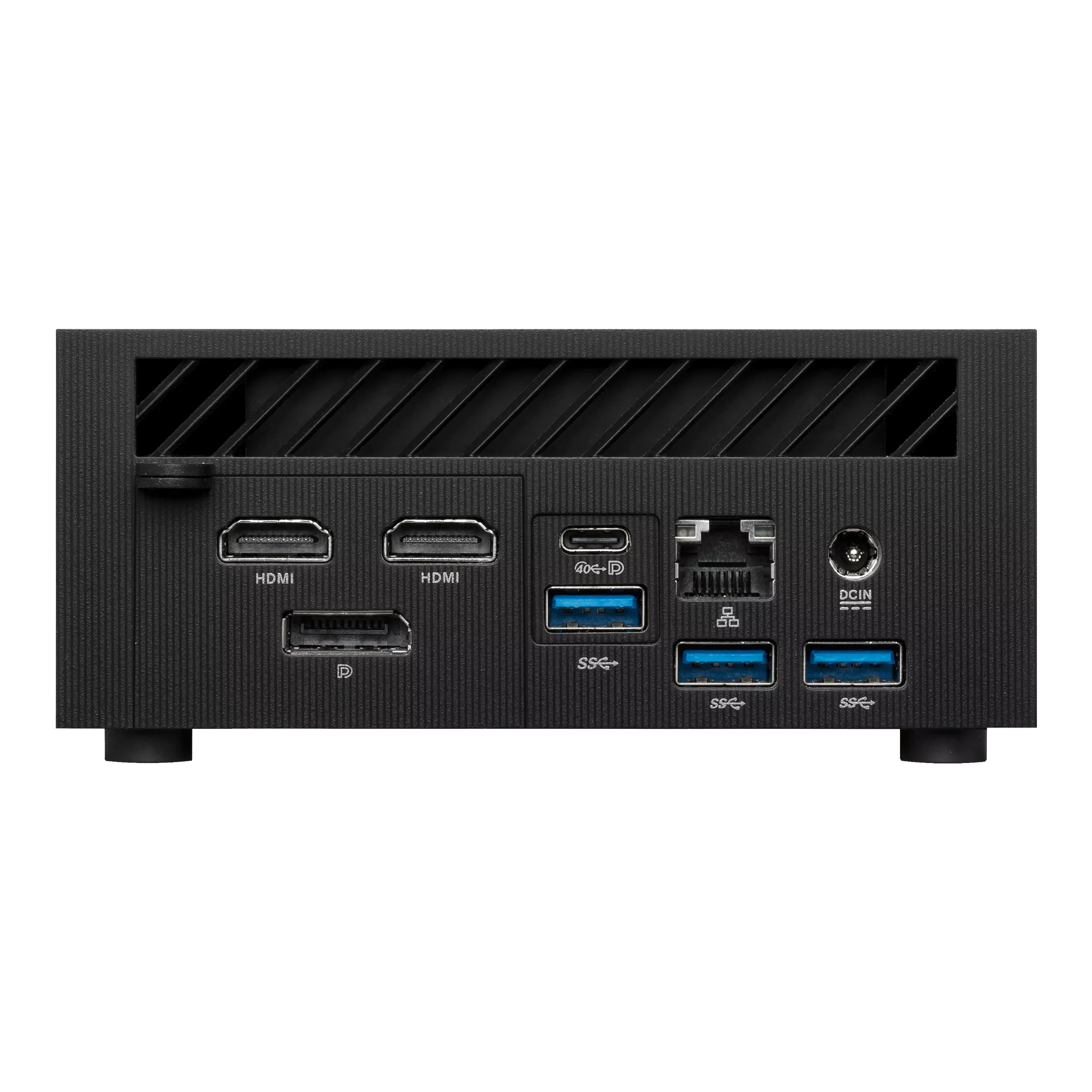 A large main feature product image of PLE Mini PC AMD Ryzen 5 7535H Pro 32GB/2TB Prebuilt Ready To Go
