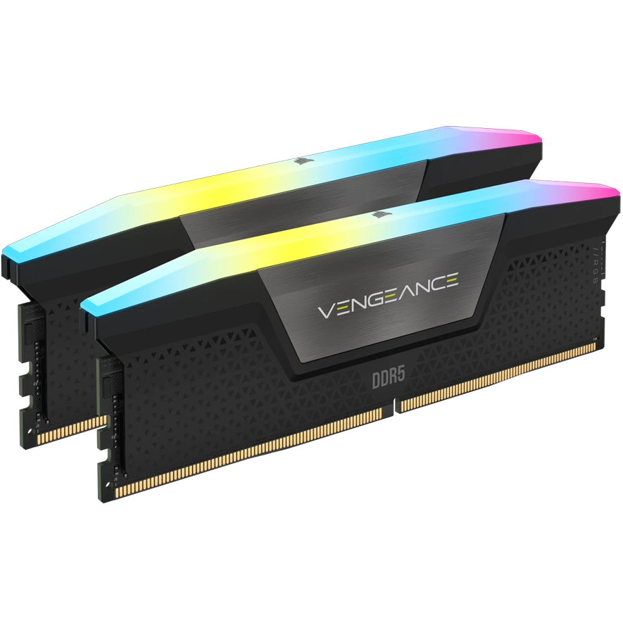 A large main feature product image of EX-DEMO Corsair Vengeance RGB 32GB Kit (2x16GB) XMP DDR5-6000 C38