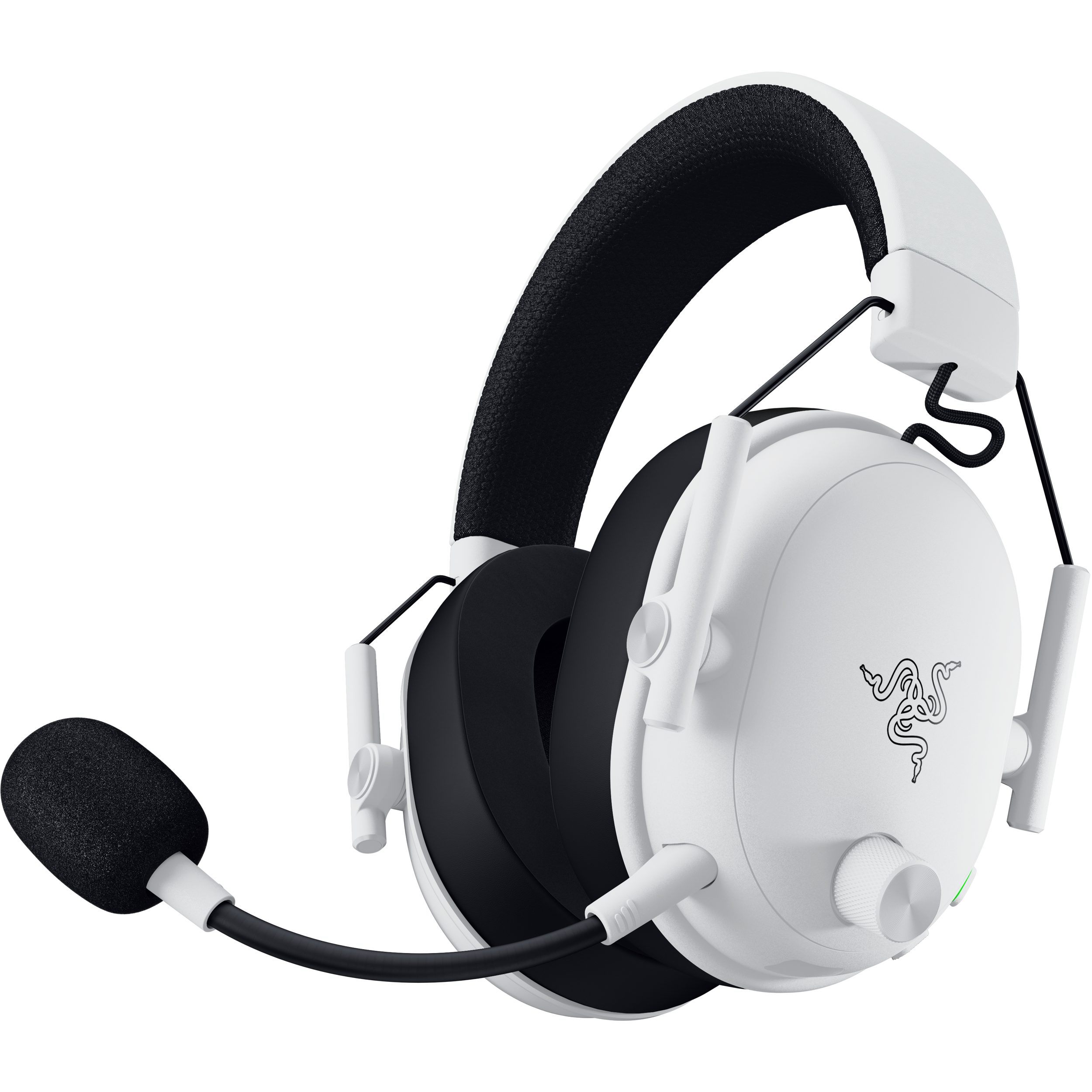 A large main feature product image of Razer BlackShark V3 - Wireless Gaming Headset (White)