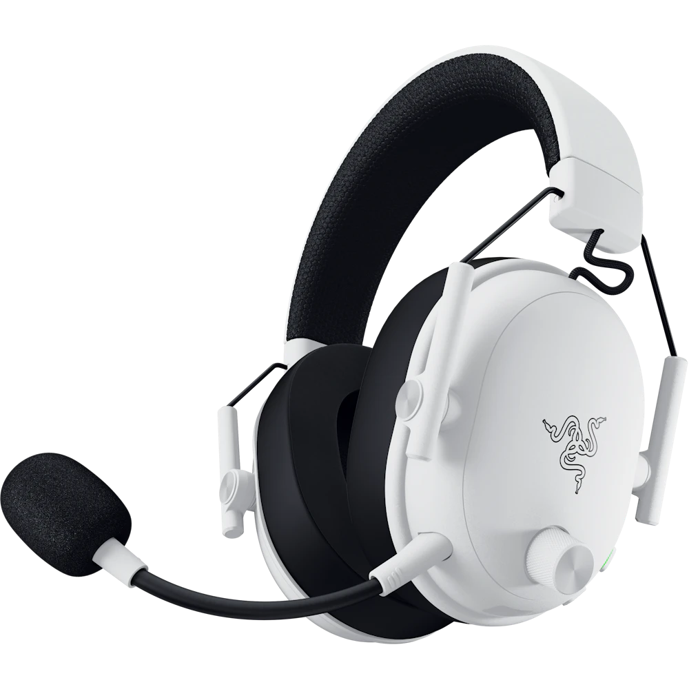 A large main feature product image of Razer BlackShark V3 - Wireless Gaming Headset (White)