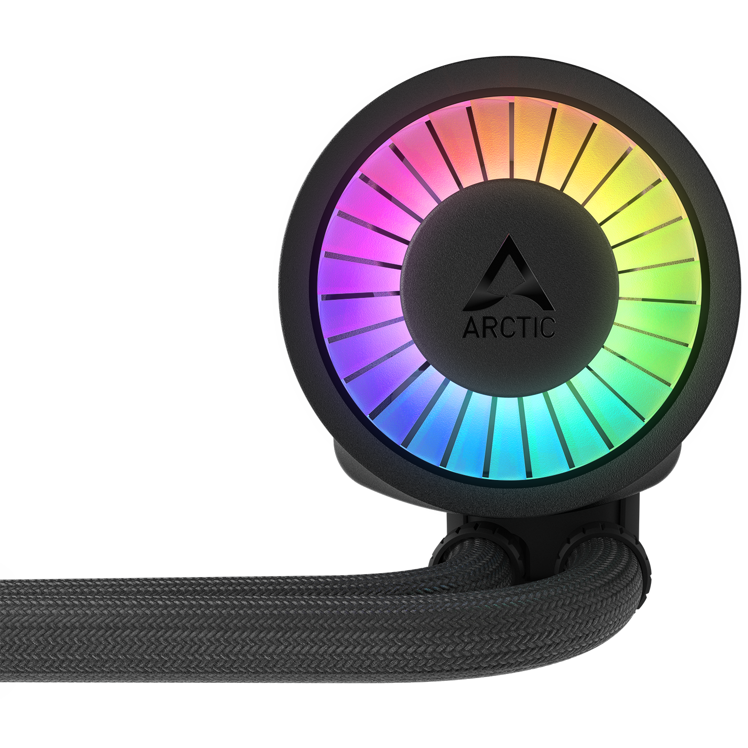 A large main feature product image of EX-DEMO ARCTIC Liquid Freezer III Pro 360mm ARGB AIO Liquid CPU Cooler (Black)