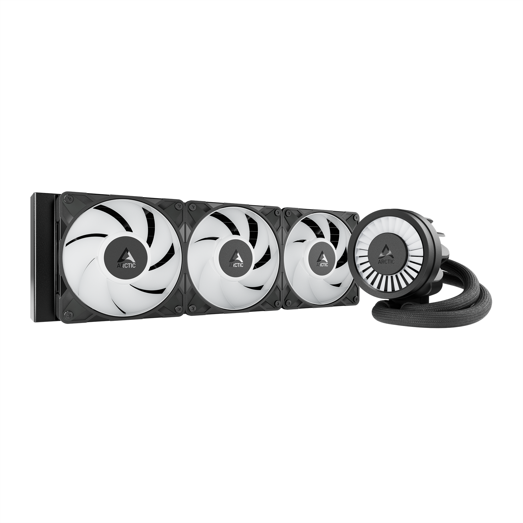 A large main feature product image of EX-DEMO ARCTIC Liquid Freezer III Pro 360mm ARGB AIO Liquid CPU Cooler (Black)