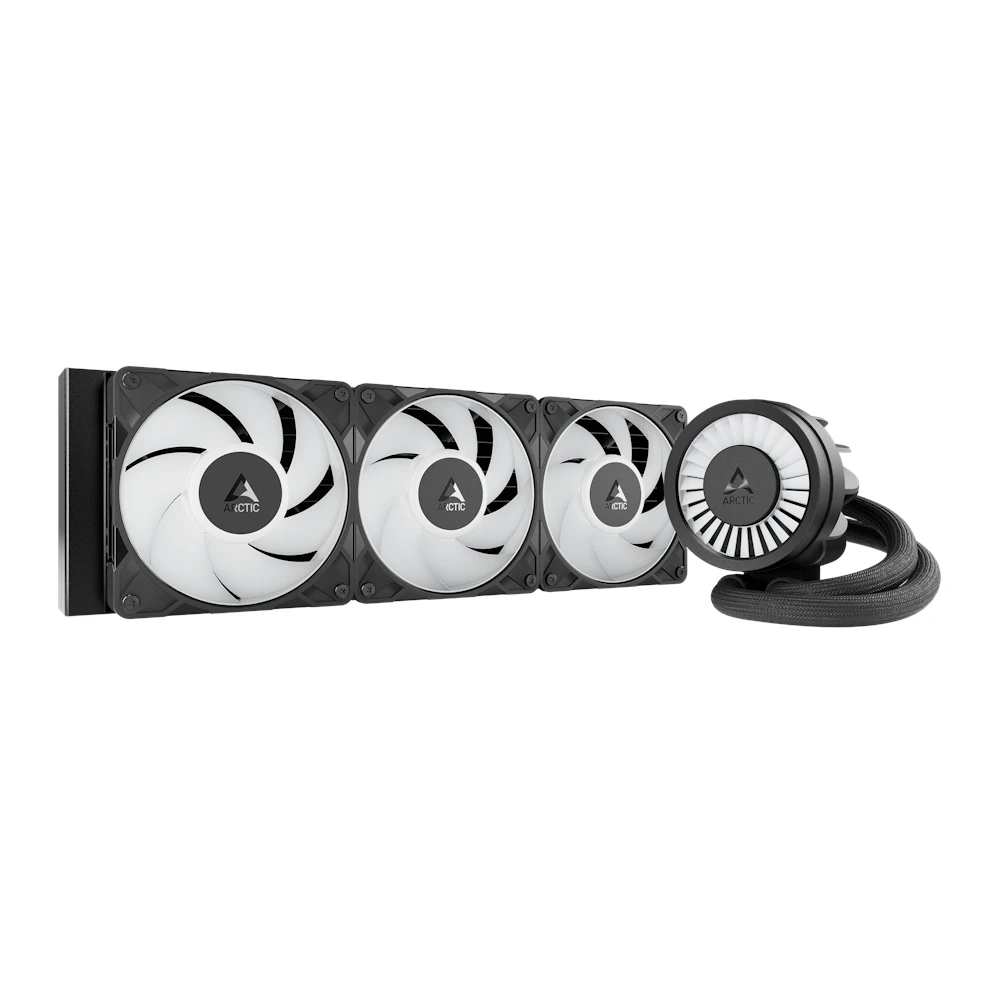 A large main feature product image of EX-DEMO ARCTIC Liquid Freezer III Pro 360mm ARGB AIO Liquid CPU Cooler (Black)