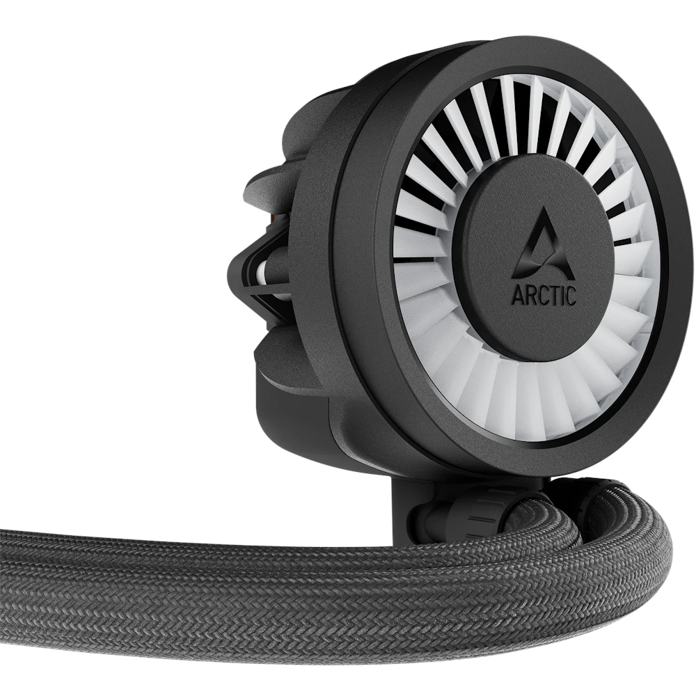 A large main feature product image of EX-DEMO ARCTIC Liquid Freezer III Pro 360mm ARGB AIO Liquid CPU Cooler (Black)