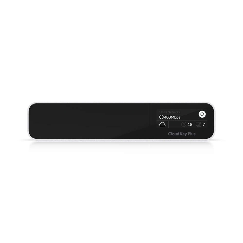 A large main feature product image of EX-DEMO Ubiquiti UniFi CloudKey+