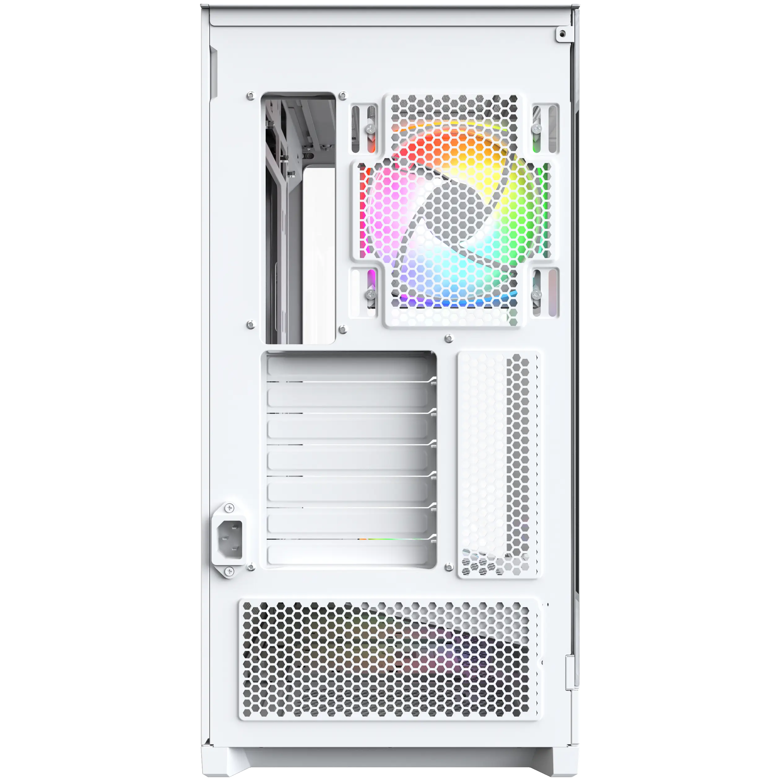 A large main feature product image of Montech SKY 3 ARGB Modular Mid Tower Case (White)
