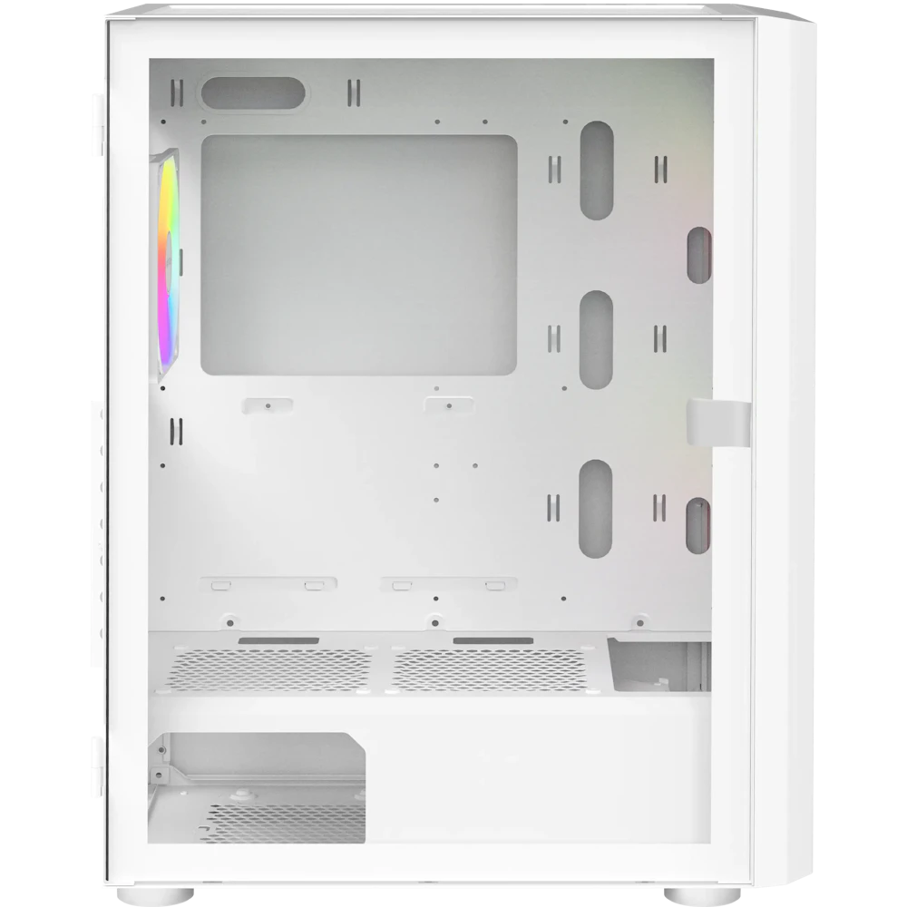 A large main feature product image of Montech X2 PLUS ARGB Mid Tower Case (White)