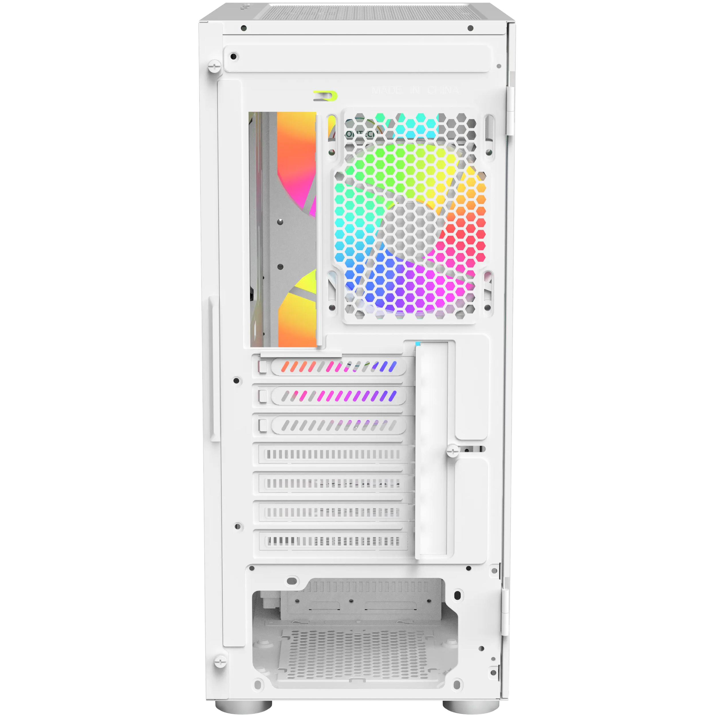 A large main feature product image of Montech X2 PLUS ARGB Mid Tower Case (White)