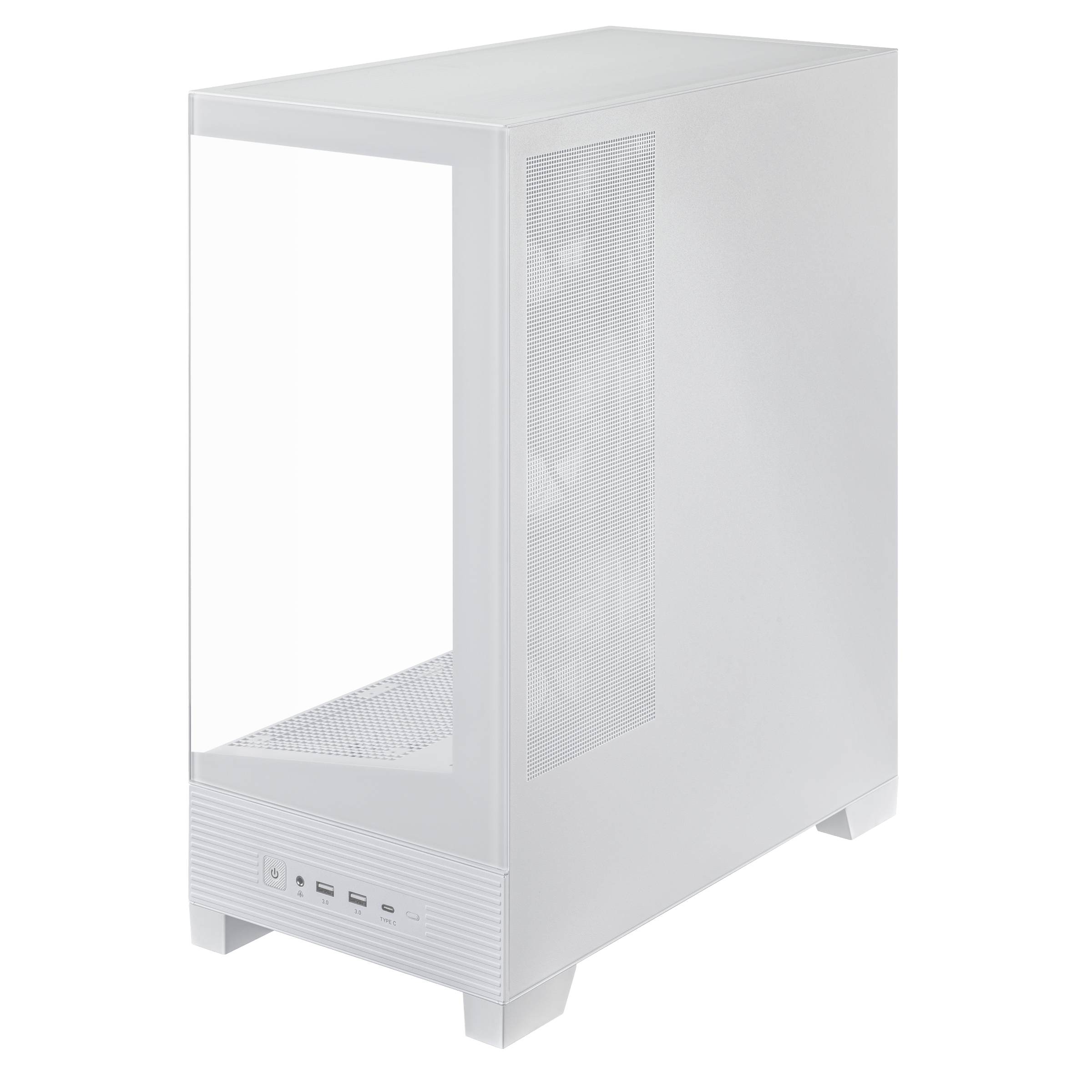 A large main feature product image of ASUS A31 PLUS TG ARGB Mid Tower Case - White