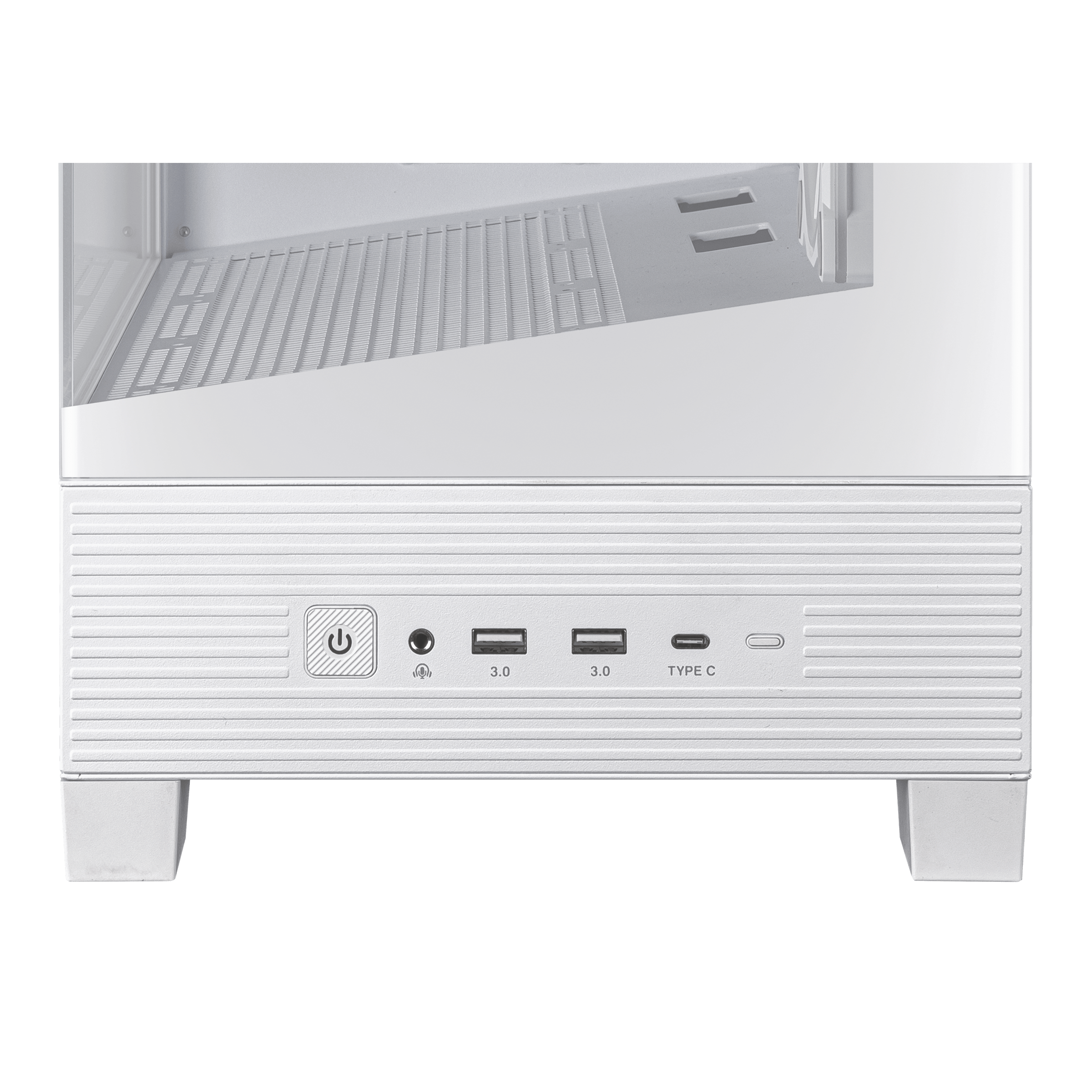 A large main feature product image of ASUS A31 PLUS TG ARGB Mid Tower Case - White