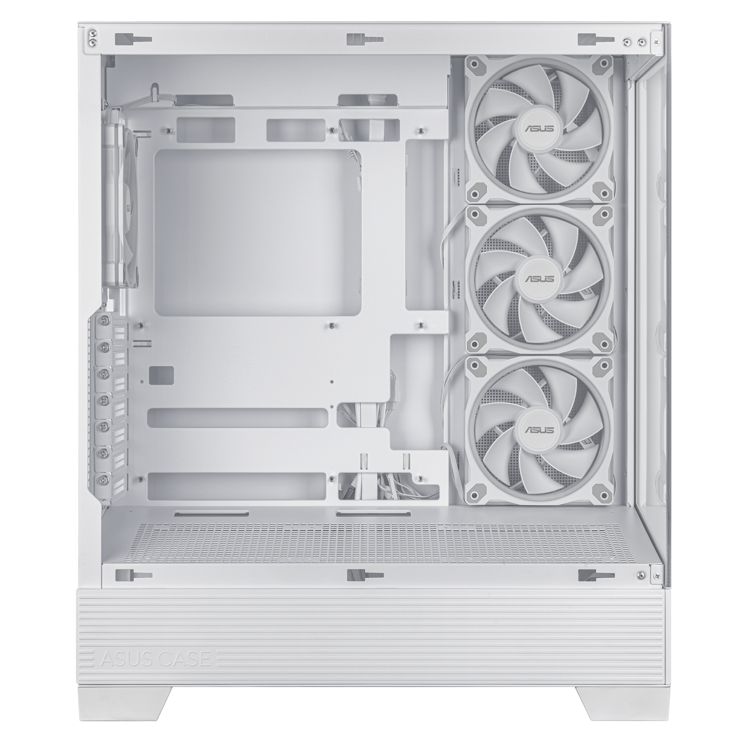 A large main feature product image of ASUS A31 PLUS TG ARGB Mid Tower Case - White