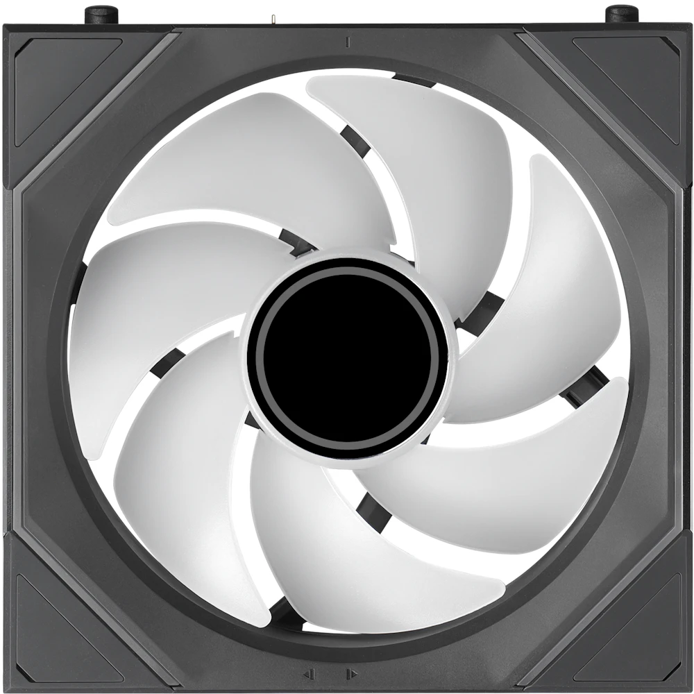 A large main feature product image of Lian Li UNI FAN SL120 INF FLEX - 120mm Modular Wireless PWM Fan (Black)