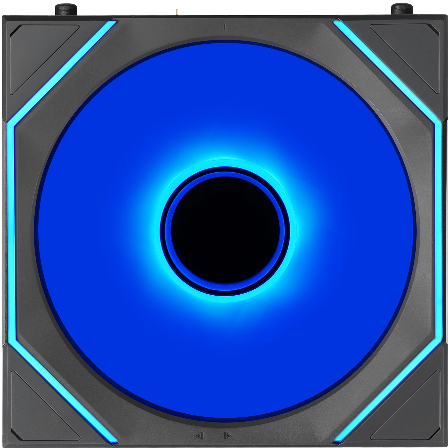 A large main feature product image of Lian Li UNI FAN SL120 INF FLEX - 120mm Modular Wireless PWM Reverse Blade Fan (Black)