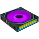 A small tile product image of Lian Li UNI FAN SL120 INF FLEX - 120mm Modular Wireless PWM Reverse Blade Fan (Black)