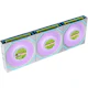 A small tile product image of Lian Li UNI FAN SL120 INF LCD FLEX - 120mm Modular Wireless PWM Fan 3-Pack (White)