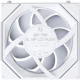 A small tile product image of Lian LIi UNI FAN SL120 INF LCD FLEX - 120mm Modular Wireless PWM Reverse Blade Fan (White)