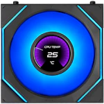 A small tile product image of Lian Li UNI FAN SL120 INF LCD FLEX - 120mm Modular Wireless PWM Reverse Blade Fan 3-Pack (Black)