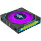 A small tile product image of Lian Li UNI FAN SL120 INF LCD FLEX - 120mm Modular Wireless PWM Reverse Blade Fan 3-Pack (Black)