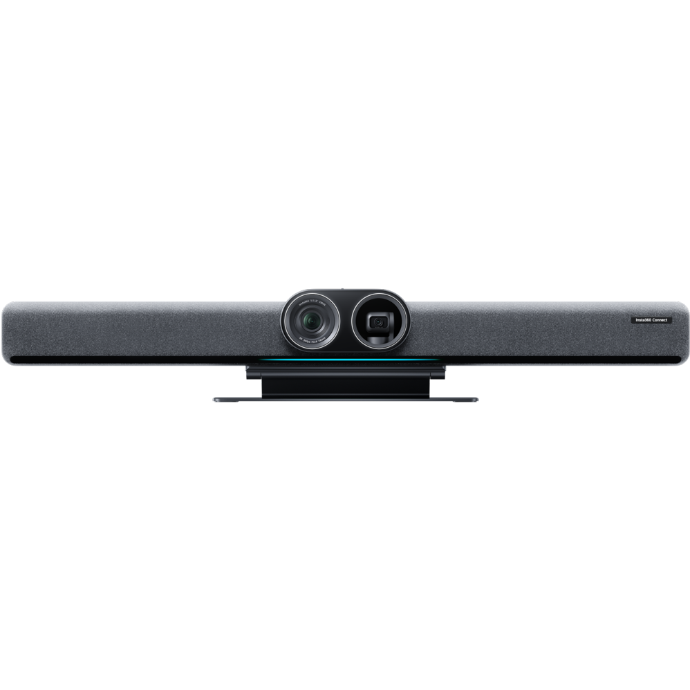 A large main feature product image of Insta360 Connect Dual 4K AI Video Bar with Touch Panel