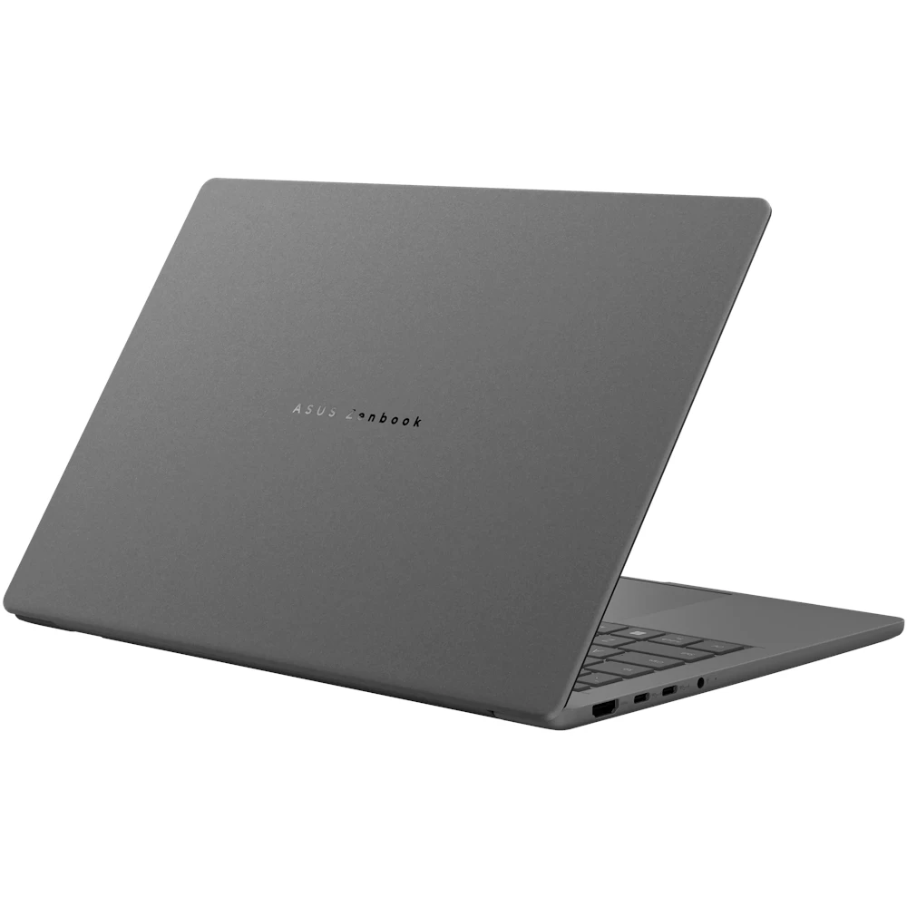 A large main feature product image of ASUS Zenbook A14 (UX3407) - 14" OLED, Snapdragon X2 Elite, 32GB/1TB - Win 11 AI Notebook