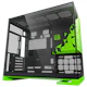 A small tile product image of Geometric Future Model 3 - Micro Tower Glass Case (Black/Green)